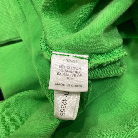 Express vintage emerald green polo w/large white lion logo embroidery / S / EUC - Picture 12 of 13